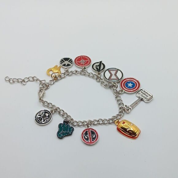 New Super Hero Charm Bracelet Fantastic Fans Collectible Jewelry Merchandise New - Picture 3 of 4